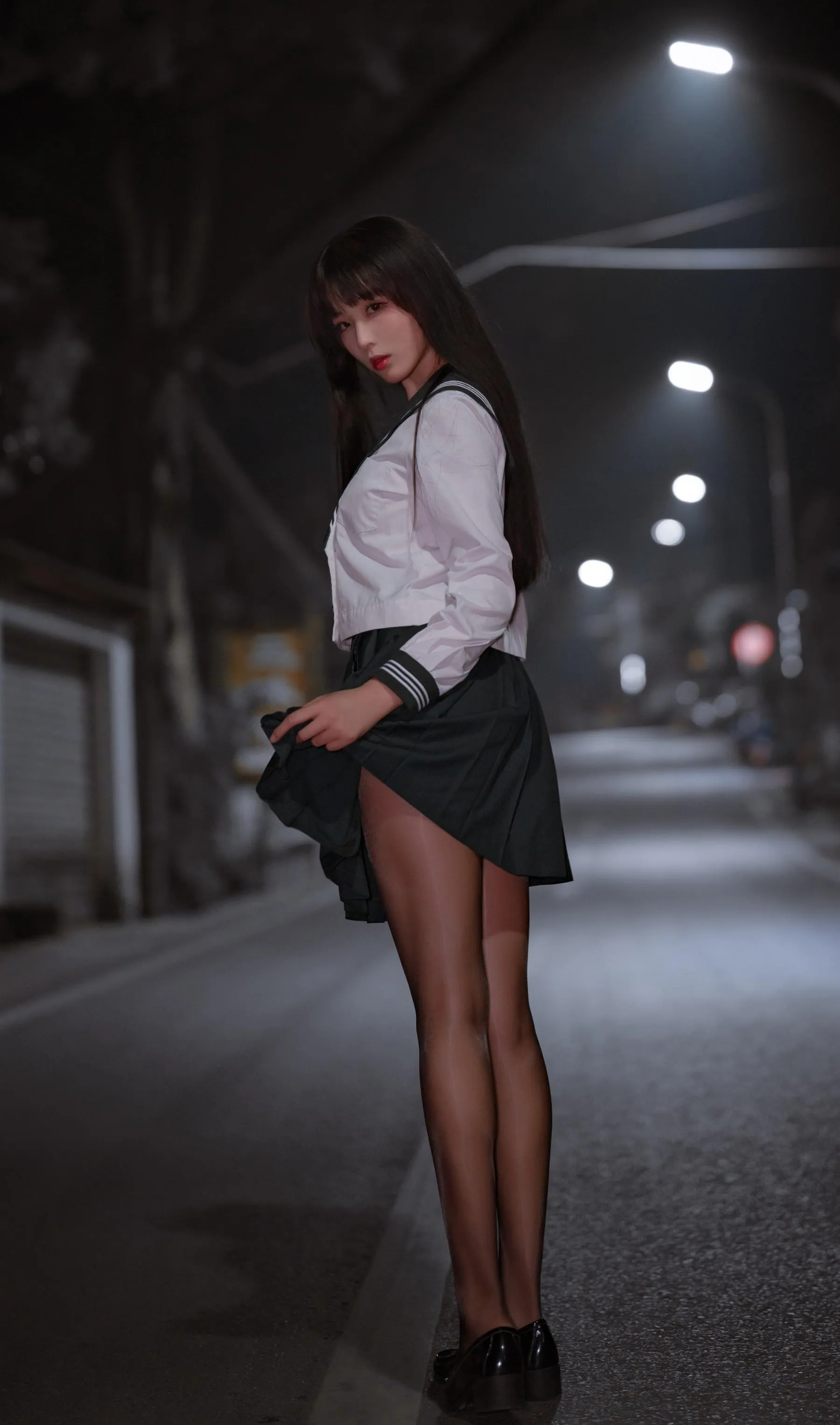 轩萧学姐 – NO.38 公路JK [57P]插图2